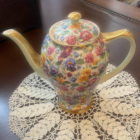 Water Lily Coffee Pot & Lid