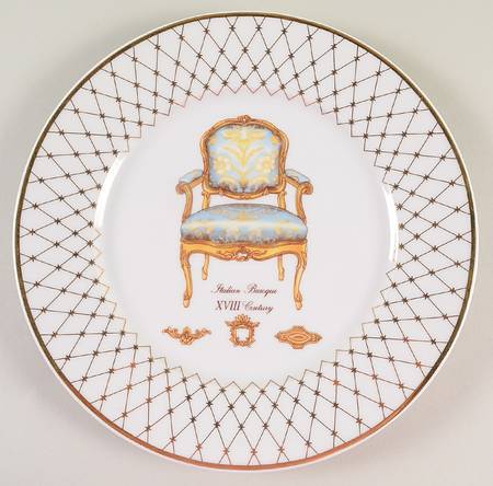 French Chairs Collection Dinner Plate