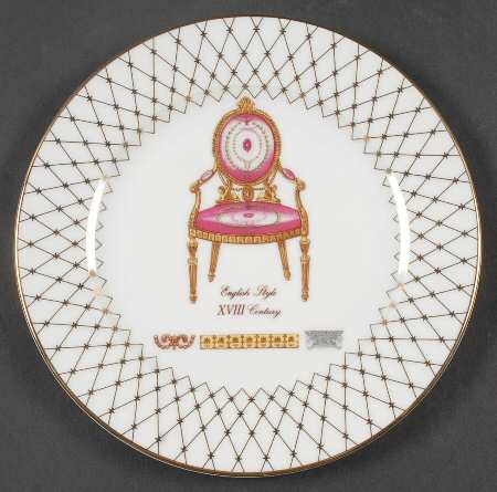 French Chairs Collection Salad Plate