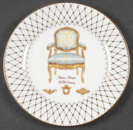 French Chairs Collection Salad Plate