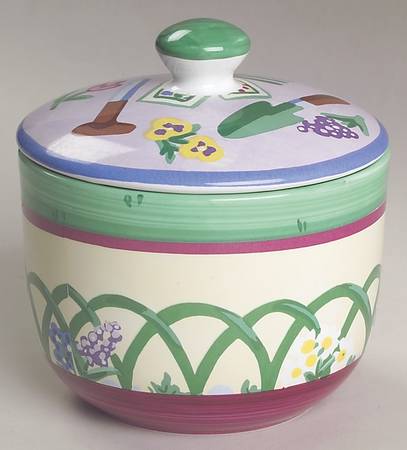 Garden Party Sugar Bowl & Lid