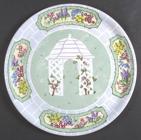 Garden Party Cake Plate