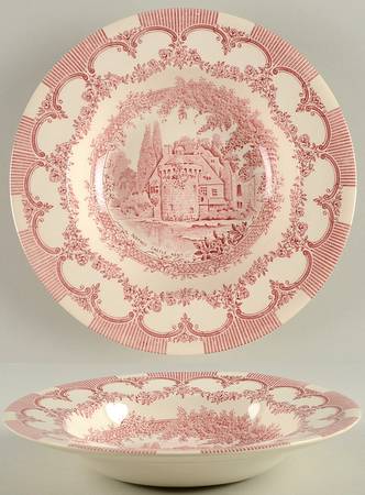 EIT8 Red Rim Soup Bowl