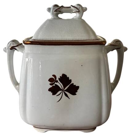 Tea Leaf Sugar Bowl & Lid