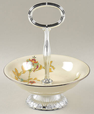 7644 6"-7" Handled Footed Nut Dish HC