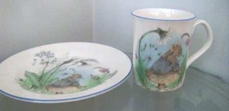 Mr Mouse Flat Cup & Saucer Set