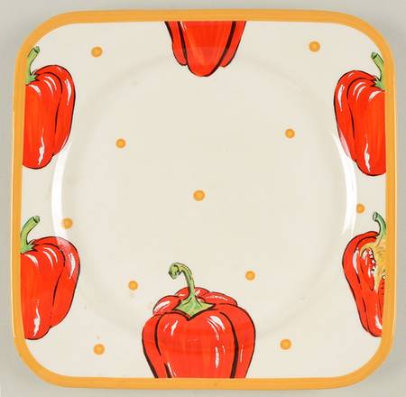 Vegging Out Square Dinner Plate