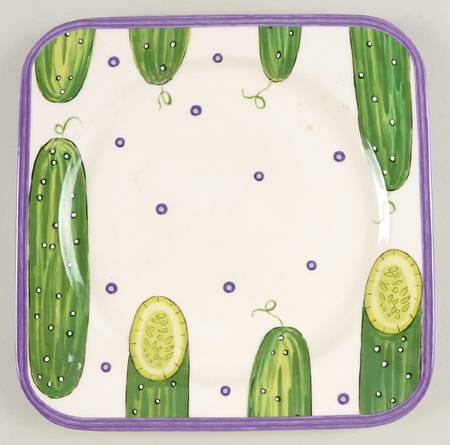 Vegging Out Square Dinner Plate