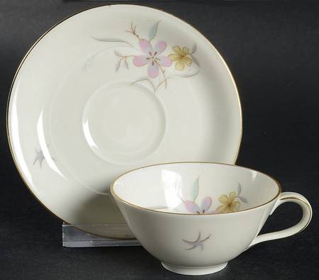 Wiesbadeu Flat Demitasse Cup & Saucer Set