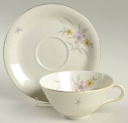 Wiesbadeu Flat Cup & Saucer Set