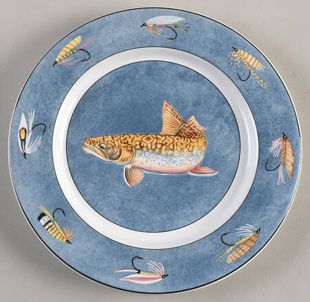 Fin & Feather Salad/Dessert Plate