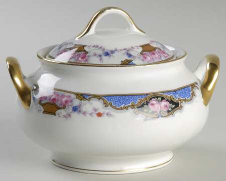 7576 (No Verge, White) Sugar Bowl & Lid