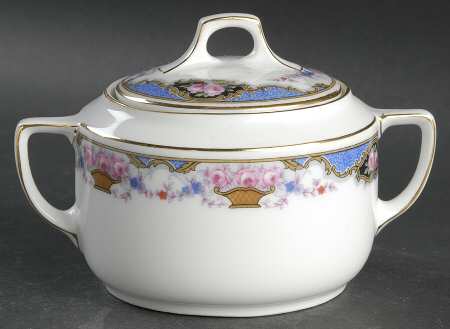 7576 (No Verge, White) Sugar Bowl & Lid