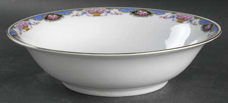 7576 (No Verge, White) 9" Round Vegetable Bowl