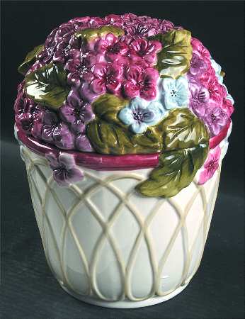 Summer Bouquet Cookie Jar & Lid