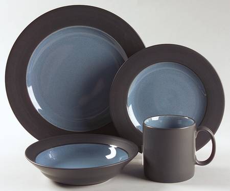 Zoom Blue 4 Pc Place Set=Dp,Sp,Soce,Mug