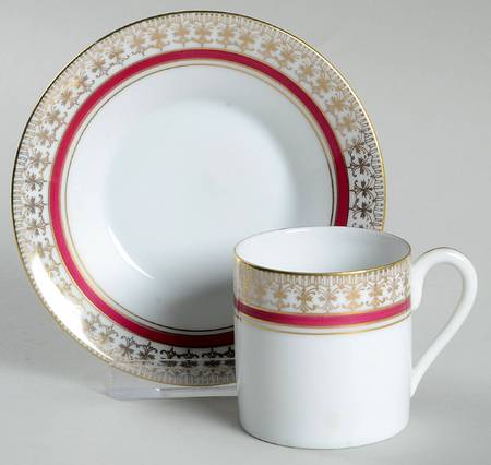 EPI248 Flat Demitasse Cup & Saucer Set