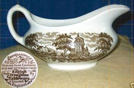 Renaissance Brown Gravy Boat