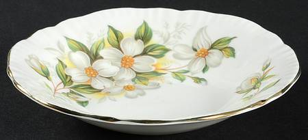 Dogwood (Swirl Scalloped) Fruit/Dessert (Sauce) Bowl