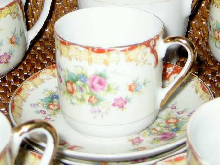ESO19 Flat Demitasse Cup & Saucer Set