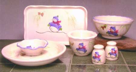 Snowman 8" Rectangular Serivng Platter