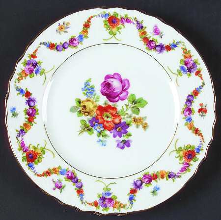 9954-919 (White, Basketweave) Salad Plate