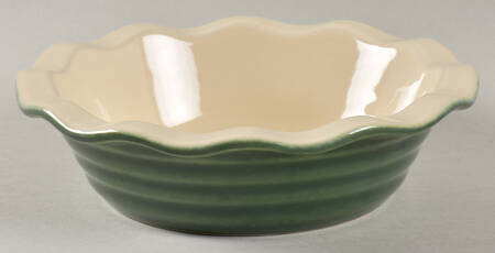 Le Potier Green (Olive) Individual Pie Plate Baker
