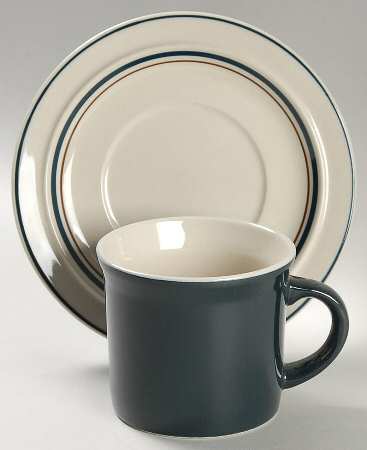 Blue Chintz (Japan) Flat Cup & Saucer Set