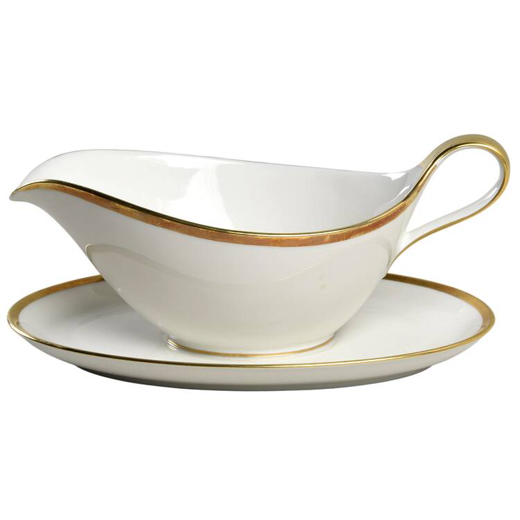 W507 Gravy Boat with Attached Underplate