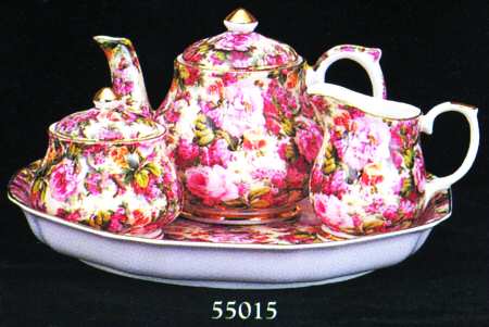 Laura Rose Chintz Collection Teapot & Lid