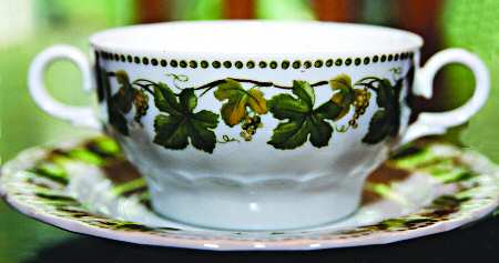 ESC177 Flat Cream Soup Bowl & Saucer Set