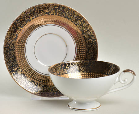 EBE3 Footed Cup & Saucer Set by Eberthal