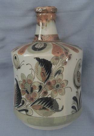 El Palomar Green Glassware Bottle No Cork Stopper