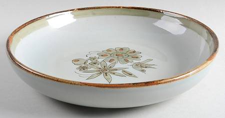 El Palomar Green 11" Shallow Round Bowl