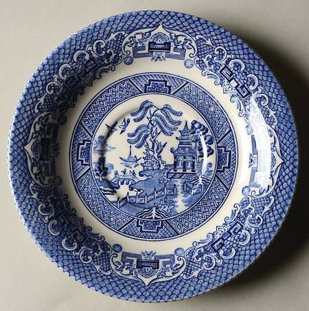 BLUE WILLOW Saucer