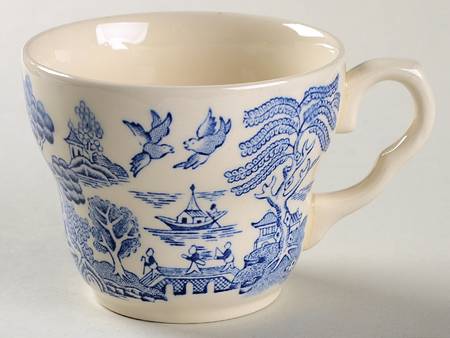 BLUE WILLOW Flat Cup