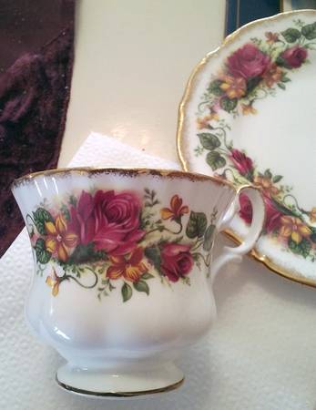 English Rose Footed Cup