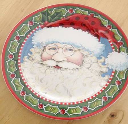 The Night Before Christmas Salad Plate