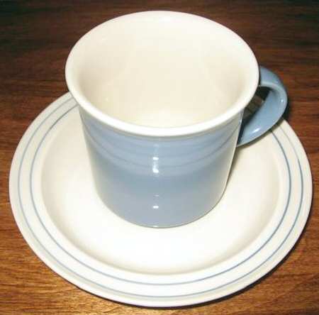 Mist Flat Cup & Saucer Set