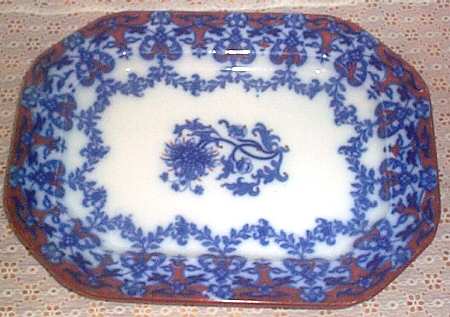 Indian Festoon (Rust) 14" Oval Serving Platter