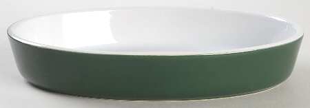 Olive Green 8" Oval Baker