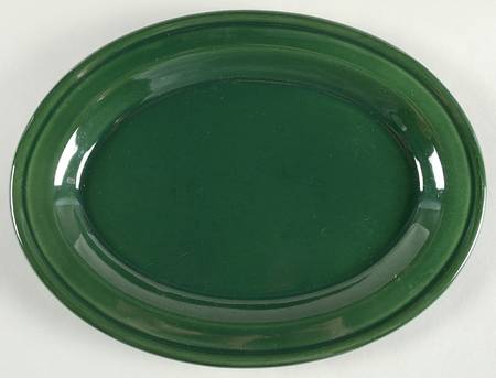 Olive Green 10" Oval Serving Platter
