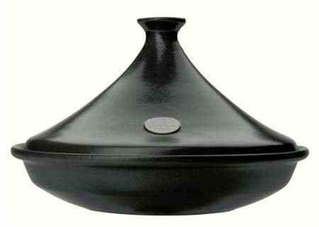 Flame Black 2.5 Quart Tagine & Lid