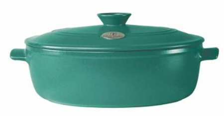 Flame Green (Vert) 6.25 Qt Oval Stew Pot W/Lid