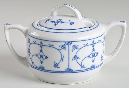 Blau Saks Sugar Bowl & Lid