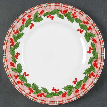Tartan Ribbon Salad Plate