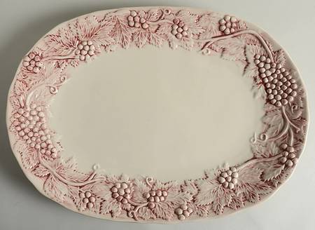 Vineyard Burgundy 18" Oval Serving Platter