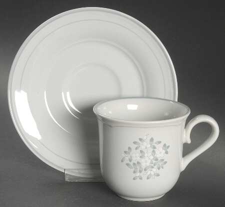 Forget-Me-Not Flat Cup & Saucer Set