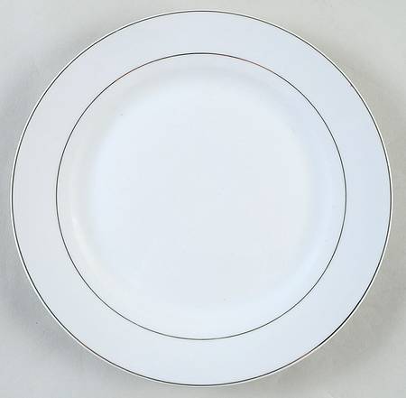 Platinum Band Dinner Plate