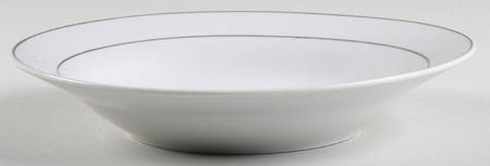 Platinum Band Rim Soup Bowl
